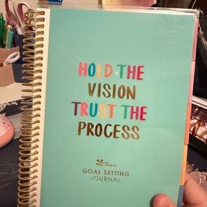 Erin Condren Goal Setting Journal - Multicolor on Teal